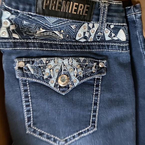 Premiere Denim by rue21 Premier Boot Cut Jeans,Color: dark blue | Size: 13/14R. - Picture 7 of 8